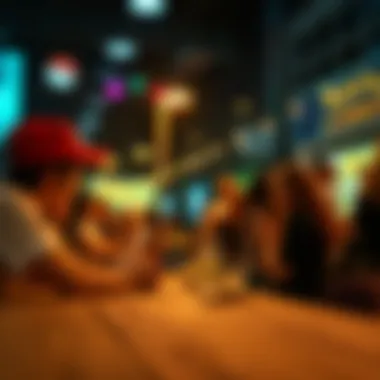 A community event featuring Pokémon scanning activities