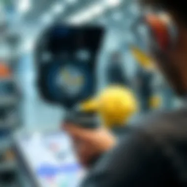 An advanced scanning device capturing Pokémon data