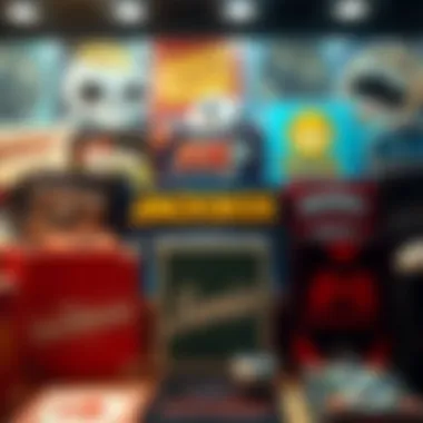 A collection of various Jackbox game titles displayed