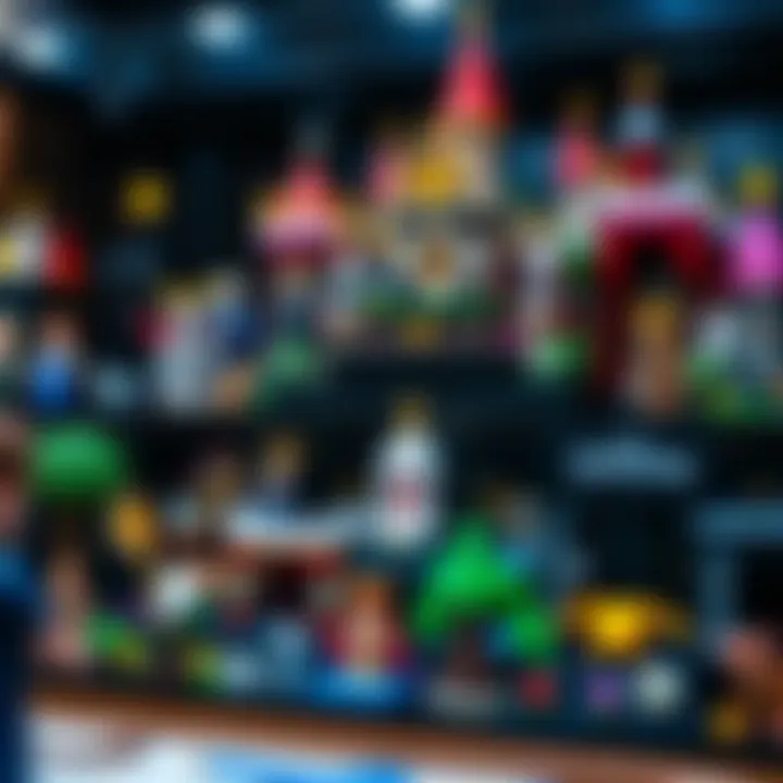 An overview of the various themed Kingdom Hearts LEGO sets displayed together