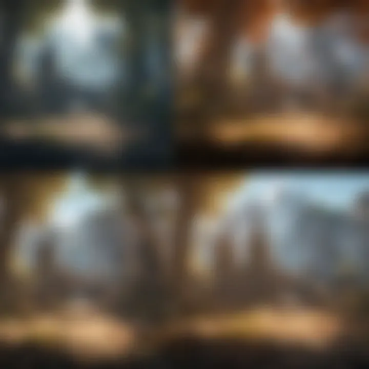 Visual comparison depicting the enhancements of the re-reckoning version.