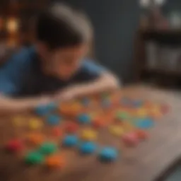 A colorful array of engaging logic puzzles designed for children.