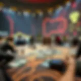 A captivating game board showcasing exciting card plays.