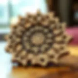 Intricate Nautilus Puzzle Design Intricate Nautilus puzzle design showcasing its complexity