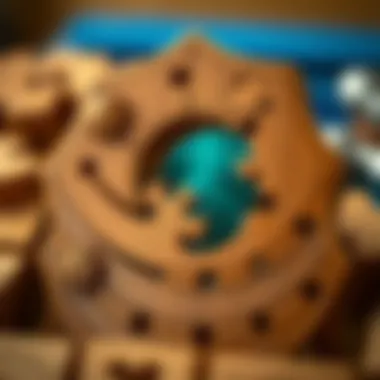 Craftsmanship of Nautilus Puzzle Piece Craftsmanship details of a Nautilus wooden puzzle piece