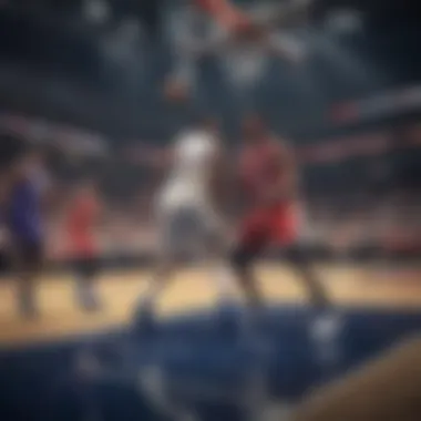 Multiplayer Experience in NBA Gaming Visual depicting multiplayer options in NBA gaming