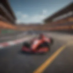 A vibrant race track showcasing new designs in Mario Kart