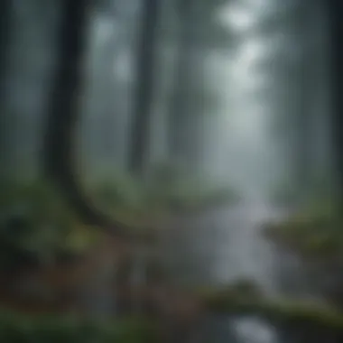 Rainstorm in a Forest