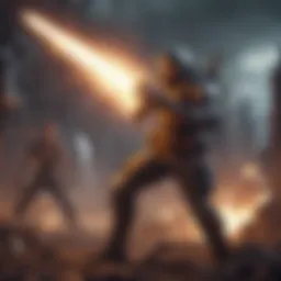 A captivating scene from an action-packed PS4 game showcasing intense combat.