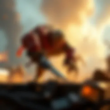 A captivating scene illustrating dynamic gameplay mechanics in a PS4 platform game