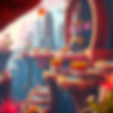 A vibrant landscape from a popular PS4 platform game showcasing innovative level design