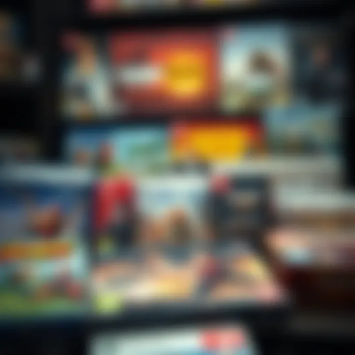 Variety of Offline Games Across Genres A collection of offline game boxes showcasing different genres