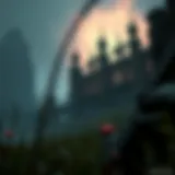 A captivating landscape of the Overlord universe showcasing its dark fantasy elements.