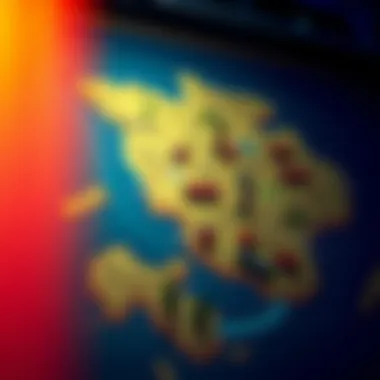 Map of Game Settings Map of the game's setting illustrating key locations