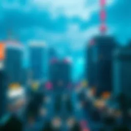 A captivating scene from a virtual city simulator