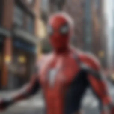 Visual representation of storytelling in Spider-Man: No Way Home VR