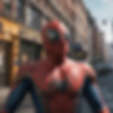 Engaging User Experience in Spider-Man: No Way Home VR User experiencing Spider-Man: No Way Home in VR headset