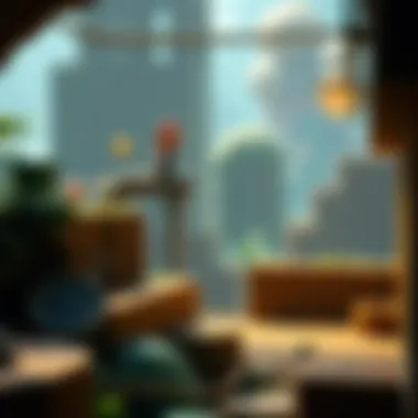 Classic level design showcasing gameplay mechanics