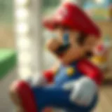 Iconic Super Mario character in action