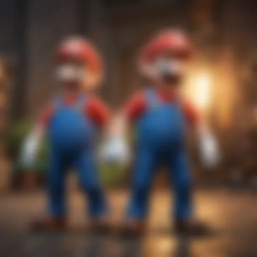 Mario and Luigi in a vibrant 3D world