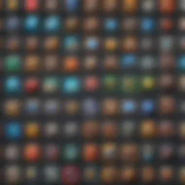 A collage of unique Android game icons not found on the Play Store.