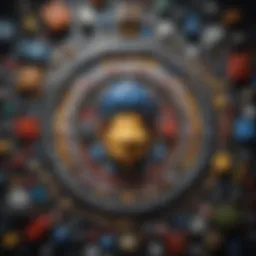 A colorful assortment of Mind Craft LEGO sets showcasing various designs and elements.
