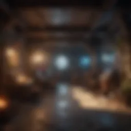 An immersive gaming environment showcasing an idle world game interface