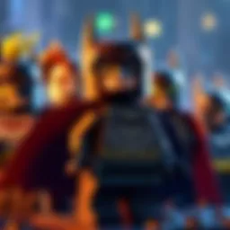LEGO Batman character lineup showcasing unique designs.