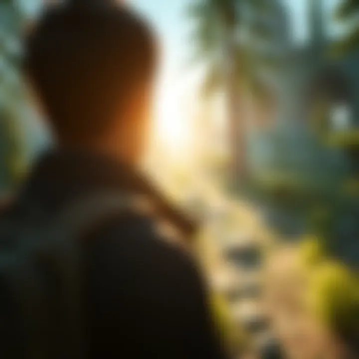 Exploration and Discovery in Xbox One Adventures A serene in-game environment highlighting exploration