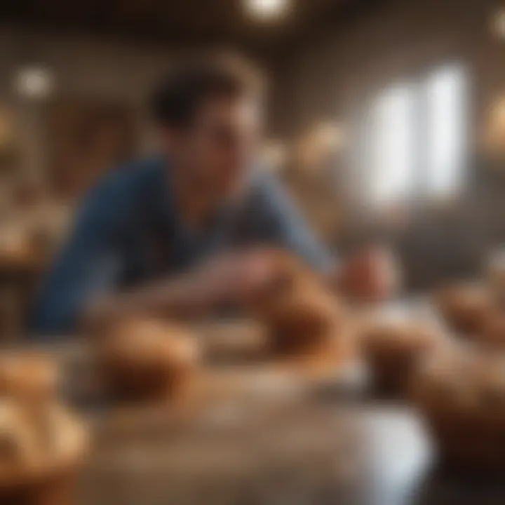 A vibrant illustration depicting player engagement during Muffin Time gameplay