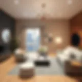 A stunning Roblox home interior showcasing creative furniture arrangements