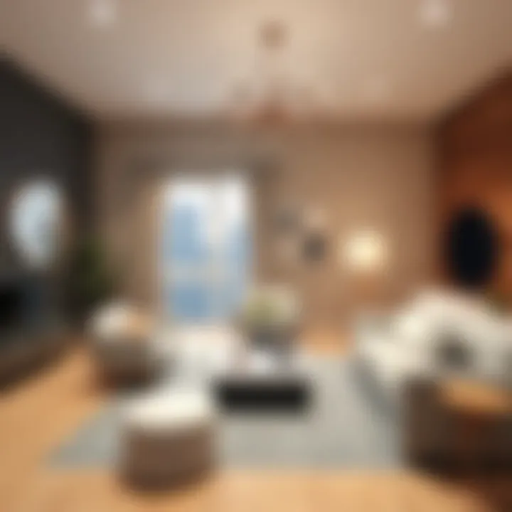 A stunning Roblox home interior showcasing creative furniture arrangements