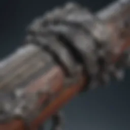 A close-up view of the Good Hunter weapon showcasing its intricate design and detailing