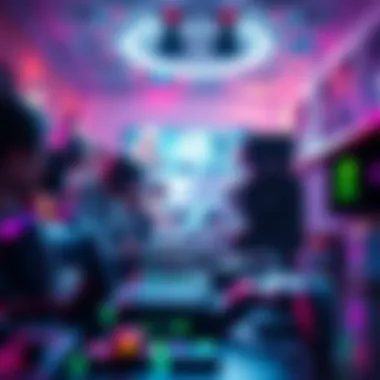 Diverse Gaming Genres A vibrant depiction of various gaming genres showcasing their diversity.