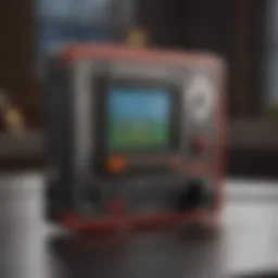 Close-up view of the Game and Watch Mario Bros. device showcasing its display and controls