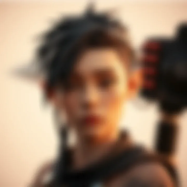 Character Design: A Contemporary Artistic Approach An artistic interpretation of a character design influenced by contemporary art movements.