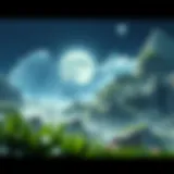 A stunning digital landscape showcasing the merging of nature and technology in gaming.