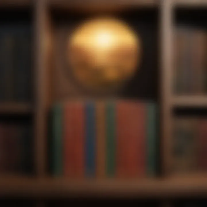 Abstract depiction of online bookshelf with 'The Lord of The Rings' cover