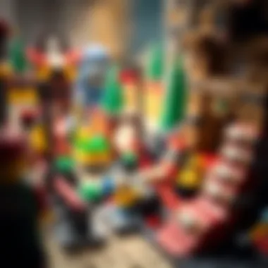 Close-up of a priceless LEGO set with intricate details