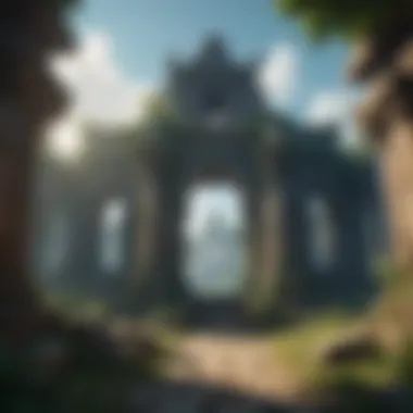 Mystical Ruins of the Enchanted Kingdom Mystical realm with ancient ruins