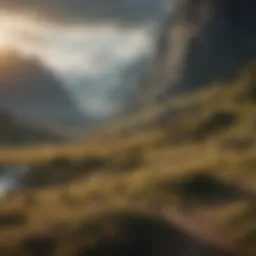 A majestic landscape of Middle-earth