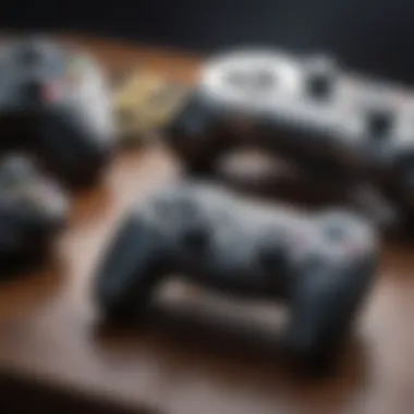 A close-up of classic game controllers, symbolizing the evolution of multiplayer gaming technology.