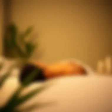 A Sim engaged in a relaxing massage therapy session.