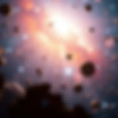 An artistic representation of the theoretical multiverse concept