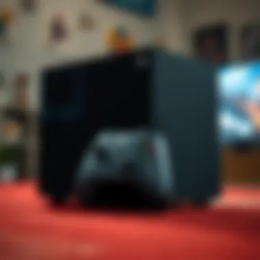 Sleek Design of Xbox Series X Showcasing the sleek design of the Xbox Series X