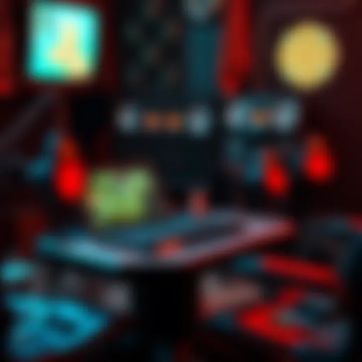 A vibrant digital depiction of an Orlog game setup