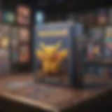 A vibrant collection of rare Pokémon cards displayed in an elegant binder.