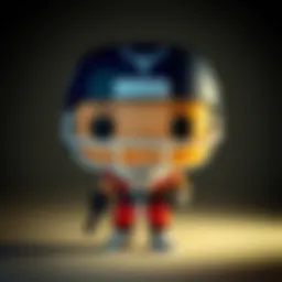 Showcasing a rare sports Funko Pop figure with vibrant colors and unique design