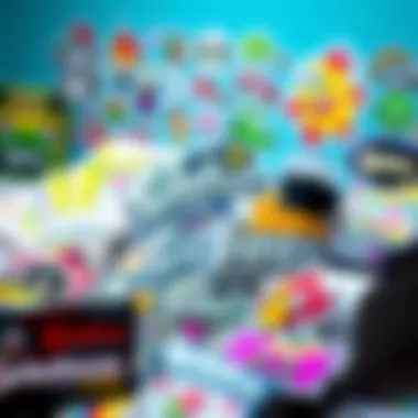 Stunning collection of Splatoon sticker books showcasing vibrant designs