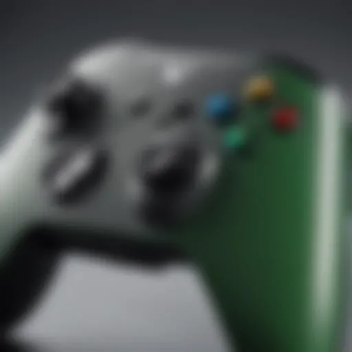 Close-up view of the Xbox Handicap Controller showcasing its unique design